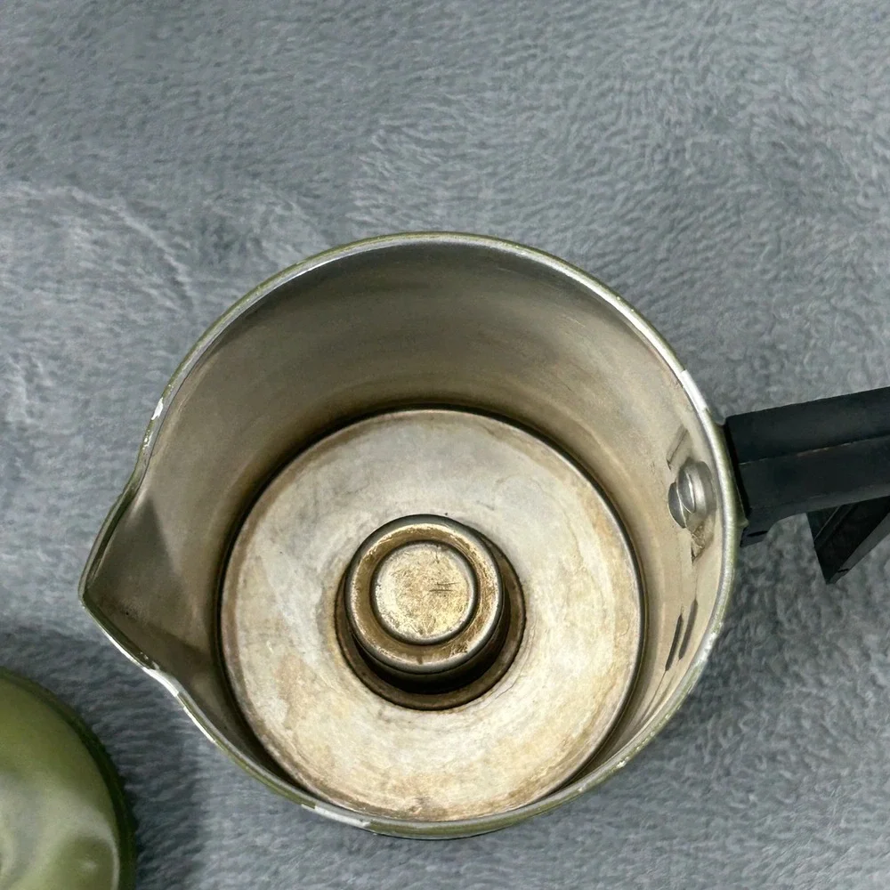 Vintage Empire Avocado Green Electric Coffee Percolator 2-3 Cup Model 74-11 1972